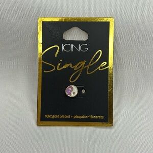 Icing Yin Yang Single Earring
